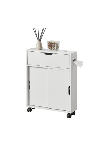 Шкаф за баня Kempele шкаф ниша 67x52x17 см бял []