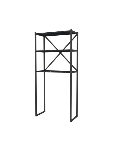 Рафт за пералня Askersund мраморна визия, черен []