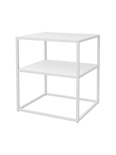 Помощна маса Raahe с рафт бяла []