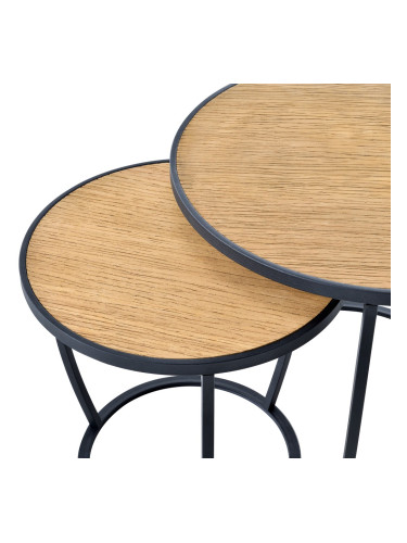 Холна маса Neqi в комплект от 2 бр. вид дърво []