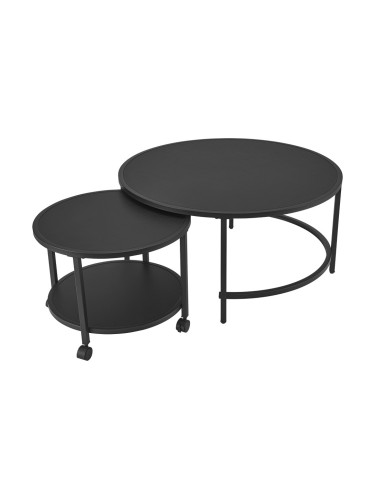 Холна маса Værøy в комплект от 2 черни, мат []