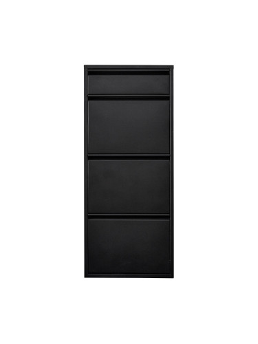 Самосвал за обувки Sokndal с 3+1 отделения за събиране черен []