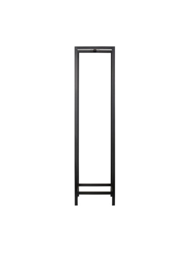 Рафт за дърва Taarbæk 140x35x35cm черен []