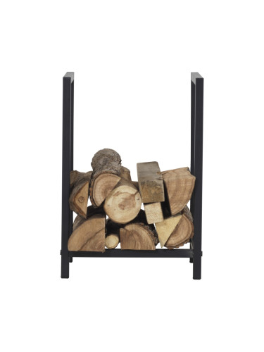 Стелаж за дърва за огрев Torsås 40x30x50cm от черна стомана []