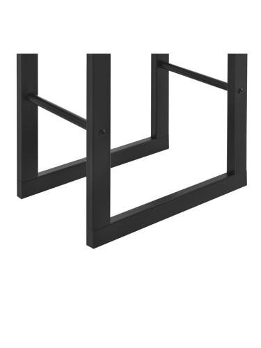 Стелаж за дърва Täby стомана 40x25x150cm черен []