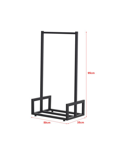 Рафт за дърва Thisted 50x35x95cm []