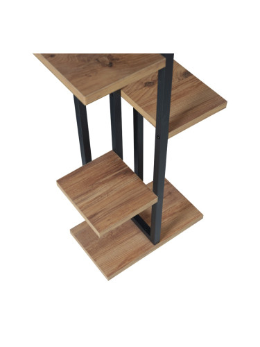 Рафт за растения Somero 150x34x21cm черно / вид на орех []