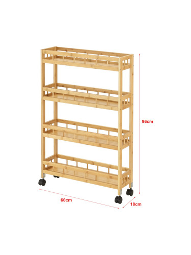 Pyhäjoki количка 96 x 60 x 18 cm естествена []