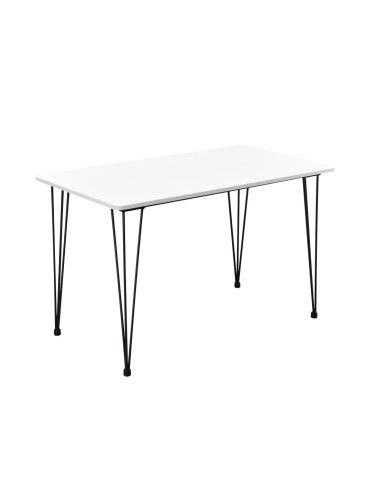 Трапезна маса Kiel 120x70 см бяла