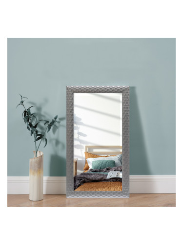 Стенно огледало Ocre 114 x 64 см сребристо сиво []