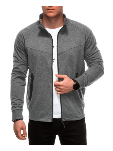 Edoti Men's unbuttoned sweatshirt