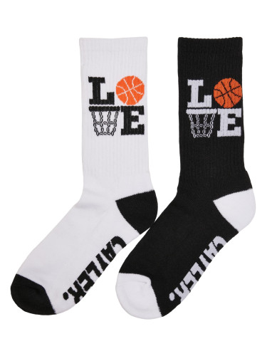 Love Ballin Socks 2-Pack black/white