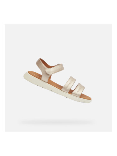 Gold women's sandals Geox Dandra - Women's