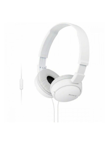 Слушалки с микрофон Sony MDR-ZX110AP Бял
