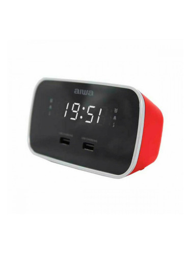 Радио часовник Aiwa CRU-19RD Червен