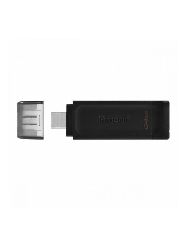 USB стик Kingston DT70/64GB Черен 64 GB