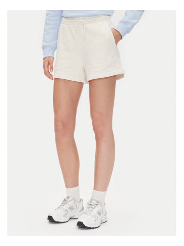 Tommy Jeans Спортни шорти Tjw Script Short Ext DW0DW20353 Бежов Regular Fit