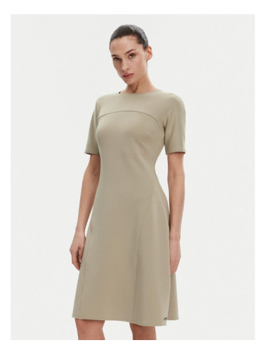 Calvin Klein Ежедневна рокля K20K208151 Бежов Regular Fit