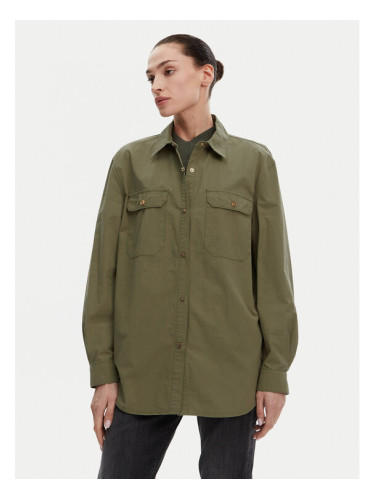 Gaudi Риза 511BD45026 Зелен Regular Fit