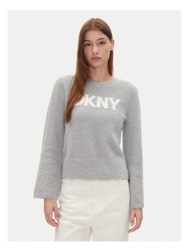 DKNY Пуловер DJ4R0504 Сив Regular Fit