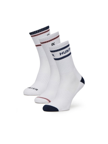 Hunter Дълги чорапи AS_HUNTER_02W_SS25 (3-PACK) Бял