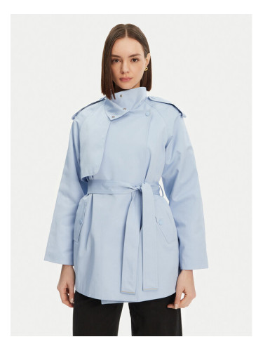 Morgan Тренч 251-GLINE Светлосиньо Relaxed Fit