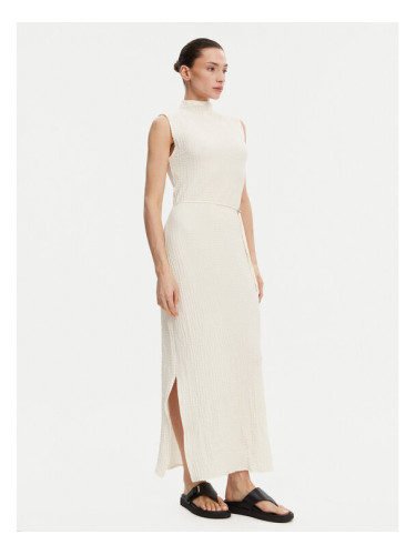 Calvin Klein Лятна рокля K20K208304 Екрю Slim Fit