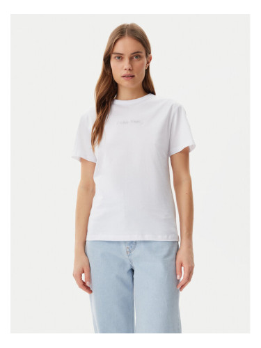 Calvin Klein Тишърт K20K208294 Бял Regular Fit