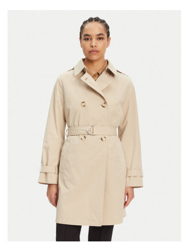 Geox Преходно палто Claudin W5522N T3070 F5248 Екрю Regular Fit