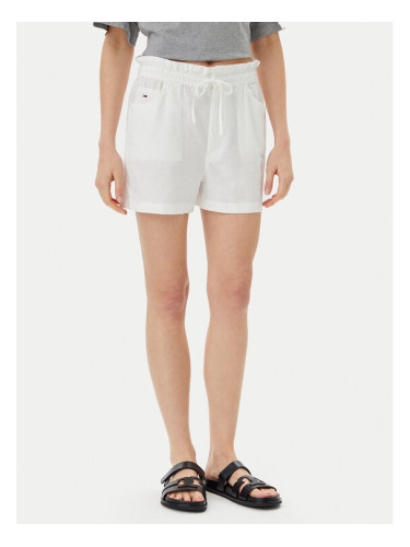 Tommy Jeans Шорти от плат DW0DW20360 Екрю Regular Fit