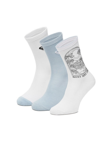 Roxy Дълги чорапи AS_ROXY_05W_SS25 (3-PACK) Бял
