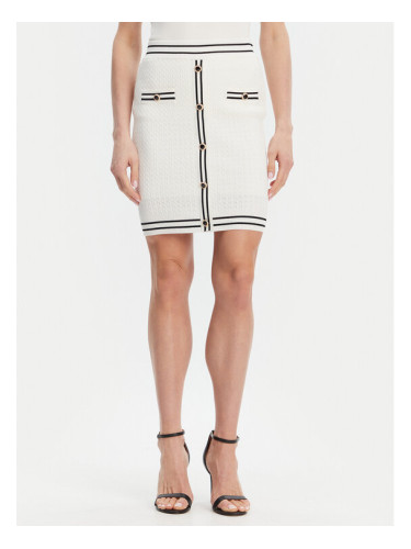 Fracomina Пола тип молив FR25SG4003K52401 Екрю Slim Fit