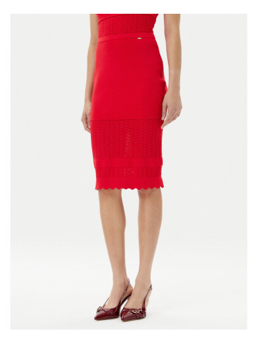 Gaudi Пола тип молив 511FD73005 Червен Slim Fit