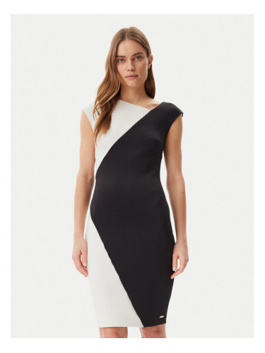Calvin Klein Коктейлна рокля K20K208141 Черен Slim Fit