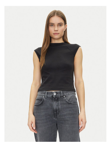 Calvin Klein Блуза Liquid Touch Top K20K208422 Черен Slim Fit