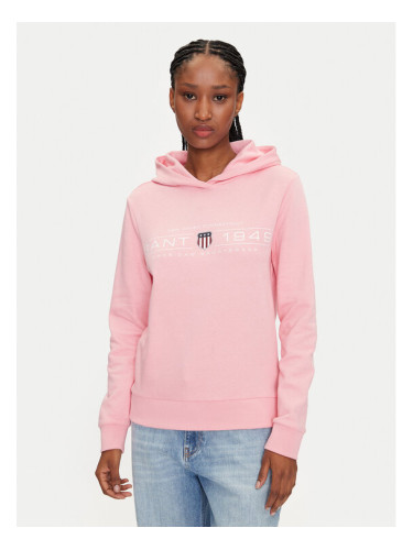 Gant Суитшърт 4200292 Розов Regular Fit