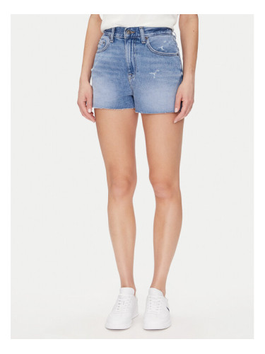 Tommy Jeans Дънкови шорти Hot Pant Bi8036 DW0DW20575 Син Regular Fit