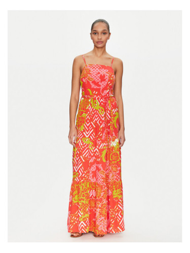 Gaudi Лятна рокля 511BD15015 Оранжев Regular Fit