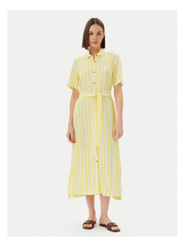 Barbour Рокля тип риза Adelaide LDR0909YE32 Жълт Regular Fit