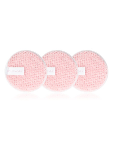 Brushworks Reusable Makeup Remover Pads тампони за почистване на грим, които могат да се перат 3 бр.