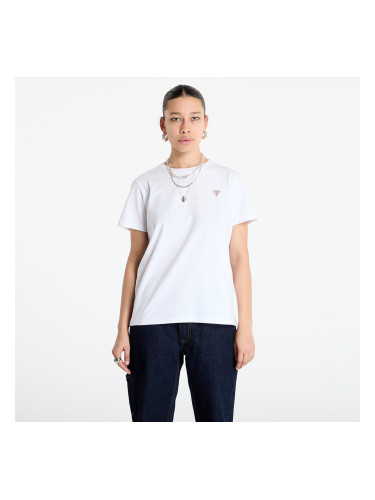 Тениска Guess JEANS Classic Mini Triangle Tee Pure White L