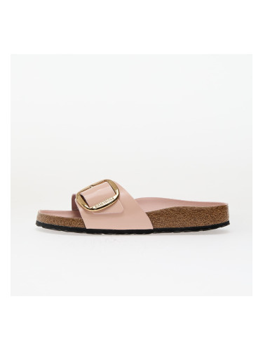 Сникърси Birkenstock Madrid Big Buckle Natural Leather Patent High-Shine Light Rose EUR 36