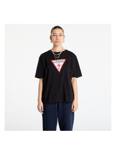 Тениска Guess JEANS Ss Cn Os Iconic Tee Jet Black A996 L