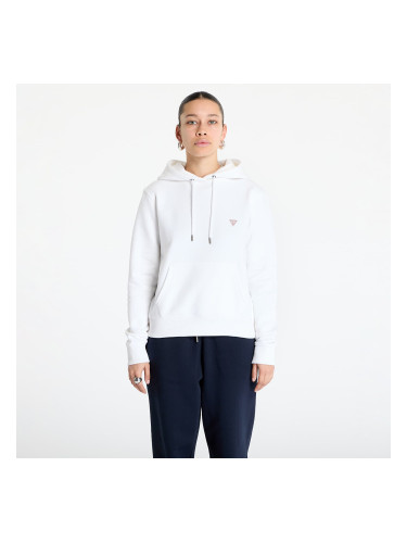 Суитшърт Guess JEANS Hood Reg Mini Triang Sweat Pure White S