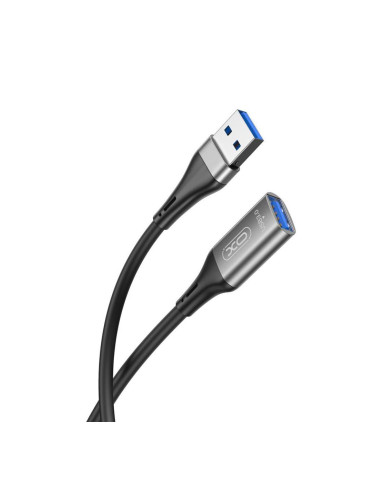 Кабел USB XO NB220, Удължител към женско USB 3.0, 2м в кутия, Черен