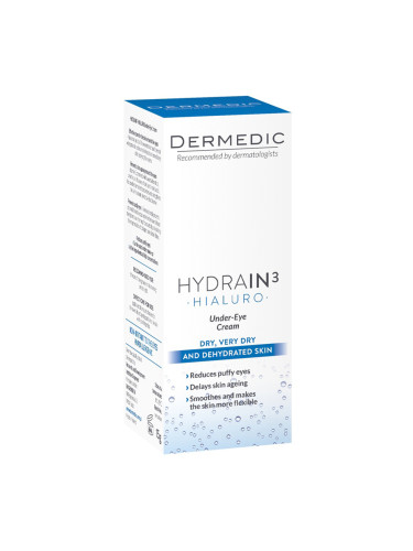 DERMEDIC HYDRAIN3 HIALURO Крем за зоната под очите Продукт за очи унисекс 15ml