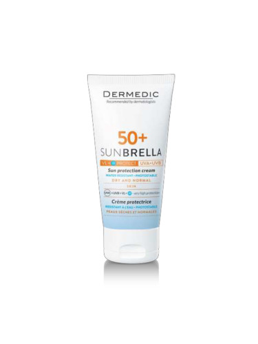 DERMEDIC SUNBRELLA Слънцезащитен крем за лице SPF 50+  за суха и нормална кожа Слънцезащитен продукт унисекс 50ml