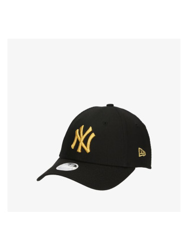 New Era Шапка Wmns Metallic Logo 940 Nyy New York Yankees дамски Аксесоари Шапки с козирка 60222537 Черен