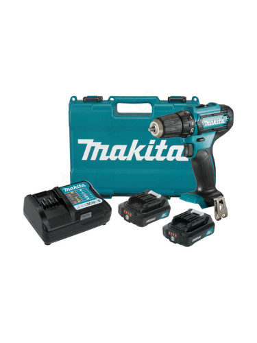 Винтоверт акумулаторен Makita DF333DWYE, 12V, CXT, 2x1.5Ah, 30Nm