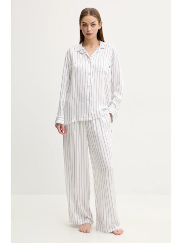 Пижама BOSS дамска в бяло 50535766